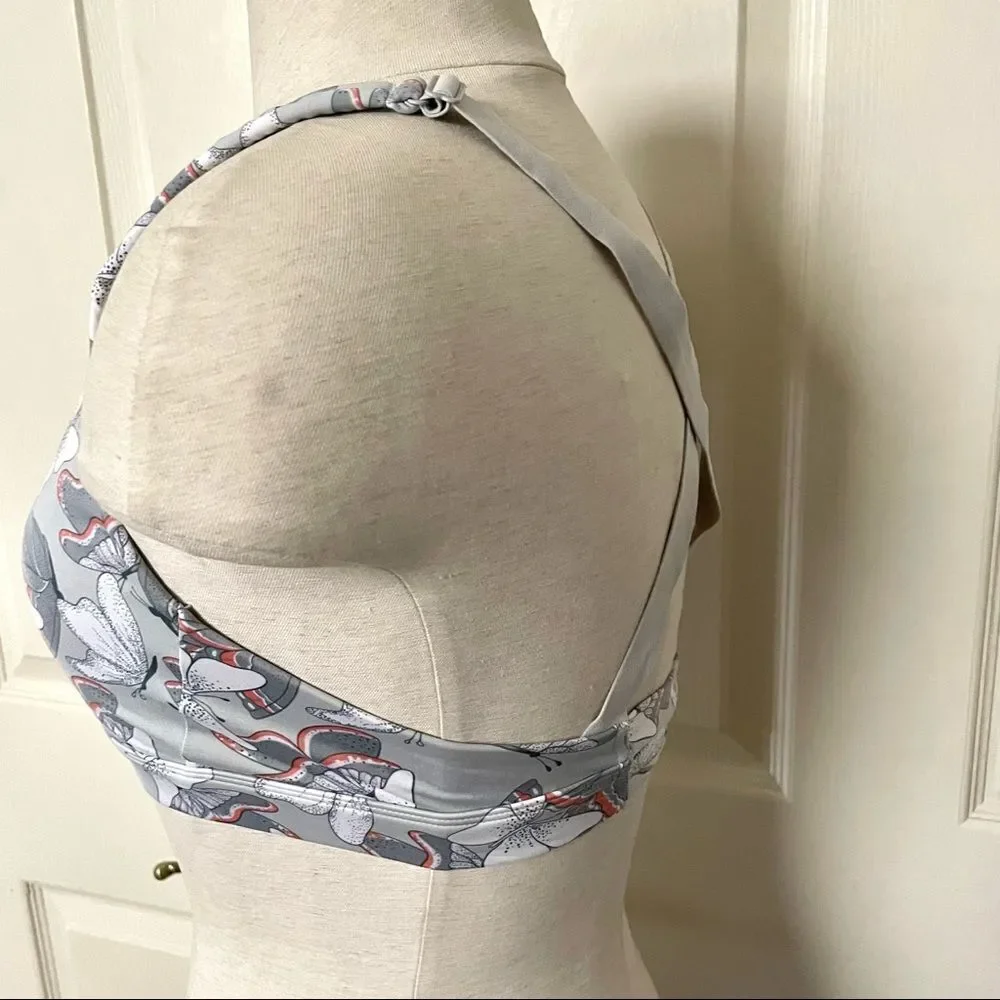 Victoria secret grey butterfly sports bra